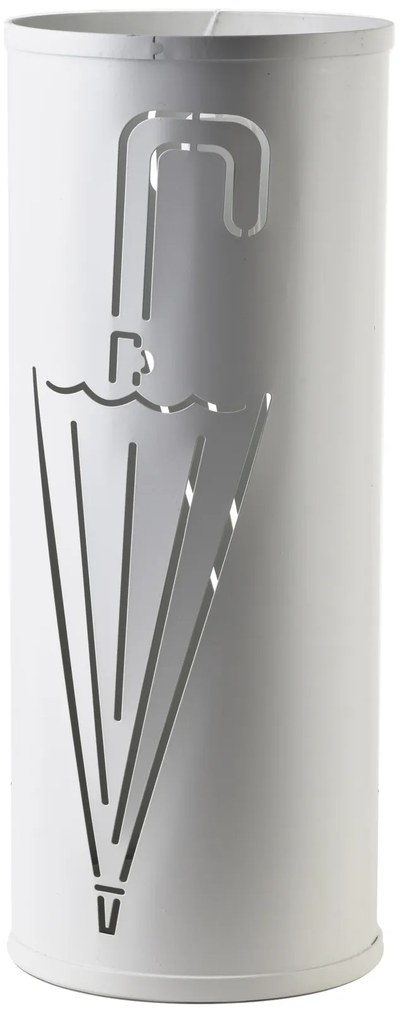 Kovový stojan na dáždniky Cedric White Umbrella, 49,5x20 cm