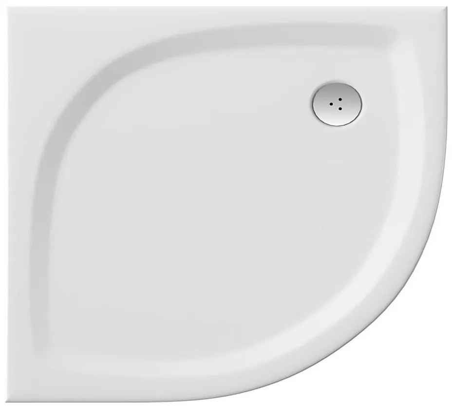 Ravak XA237711010 - Štvrťkruhová sprchová vanička ELIPSO 90x90 cm biela