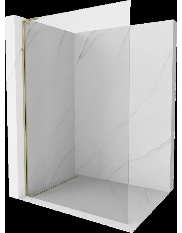 Mexen Kioto L sprchová stena Walk-in 95 x 200 cm, transparentná, zlatá - 800-095-103-50-00