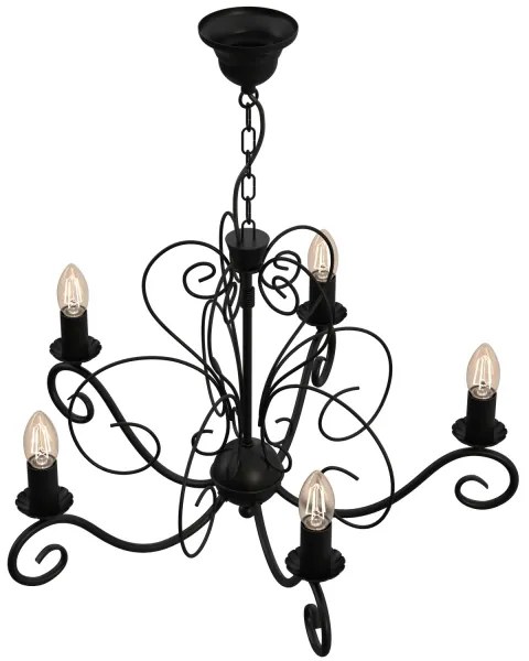 Luster na reťazi MAURO 5xE14/60W/230V