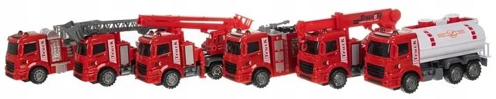 Kruzzel 24631 Veľká sada hasičských vozidiel, 6 ks