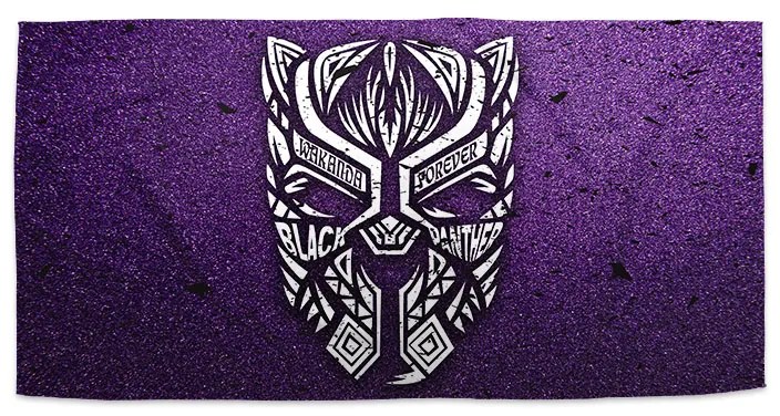 Sablio Uterák BLACK PANTHER wakanda forever Biely - 70x140 cm