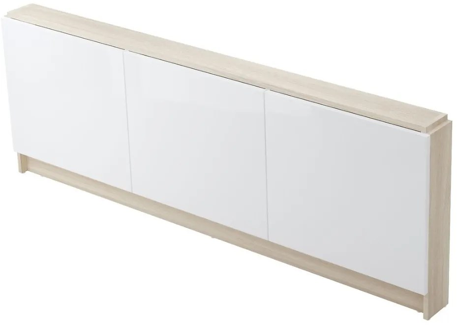 Cersanit Smart, nábytkový predný panel pre vane SMART 160cm, jaseň svetlý-biela lesklá, S568-024