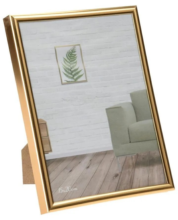 Stojací fotorámik GOLD 15,8 cm zlatý
