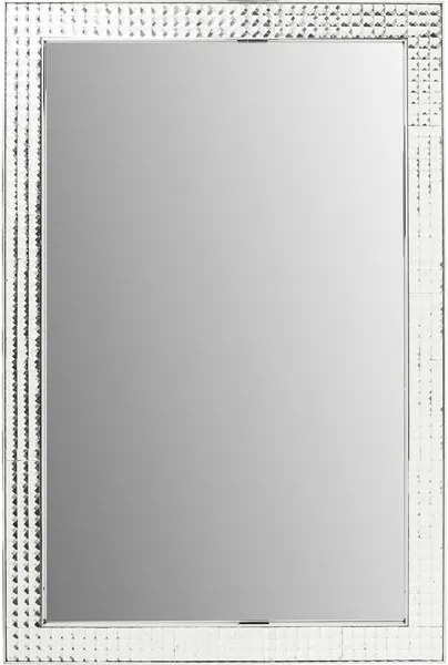 KARE DESIGN Zrkadlo Crystals Steel Chrome 120 × 80 cm