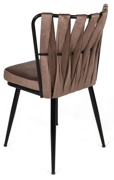 Súprava jedálenských stoličiek Kusakli Light Brown and Black, 2 ks, 2 ks