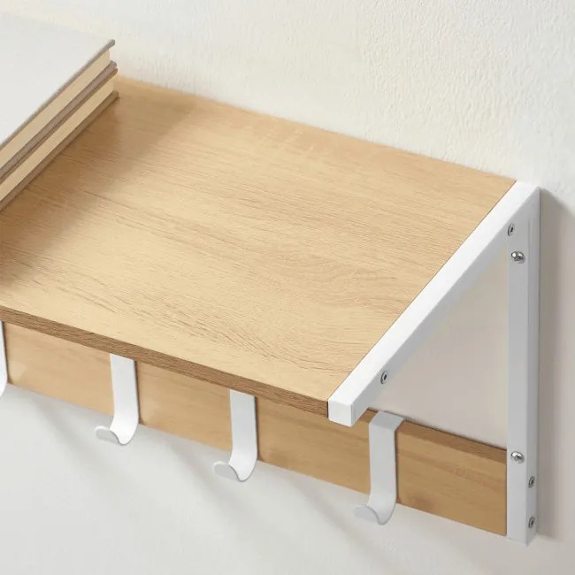 Set dvoch nástenných políc béžové ABP-E1083 WT (2 ks)