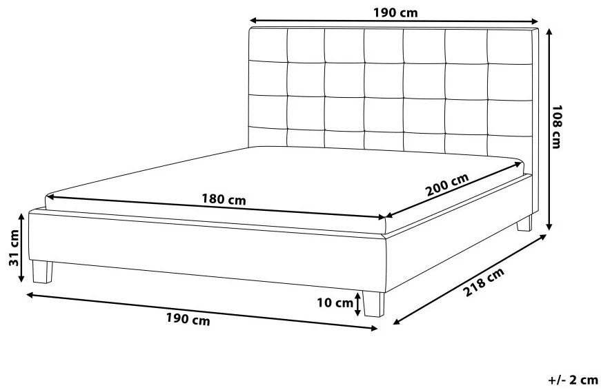 Manželská posteľ 180 cm ROLLA (s roštom) (svetlosivá). Vlastná spoľahlivá doprava až k Vám domov. 1007496