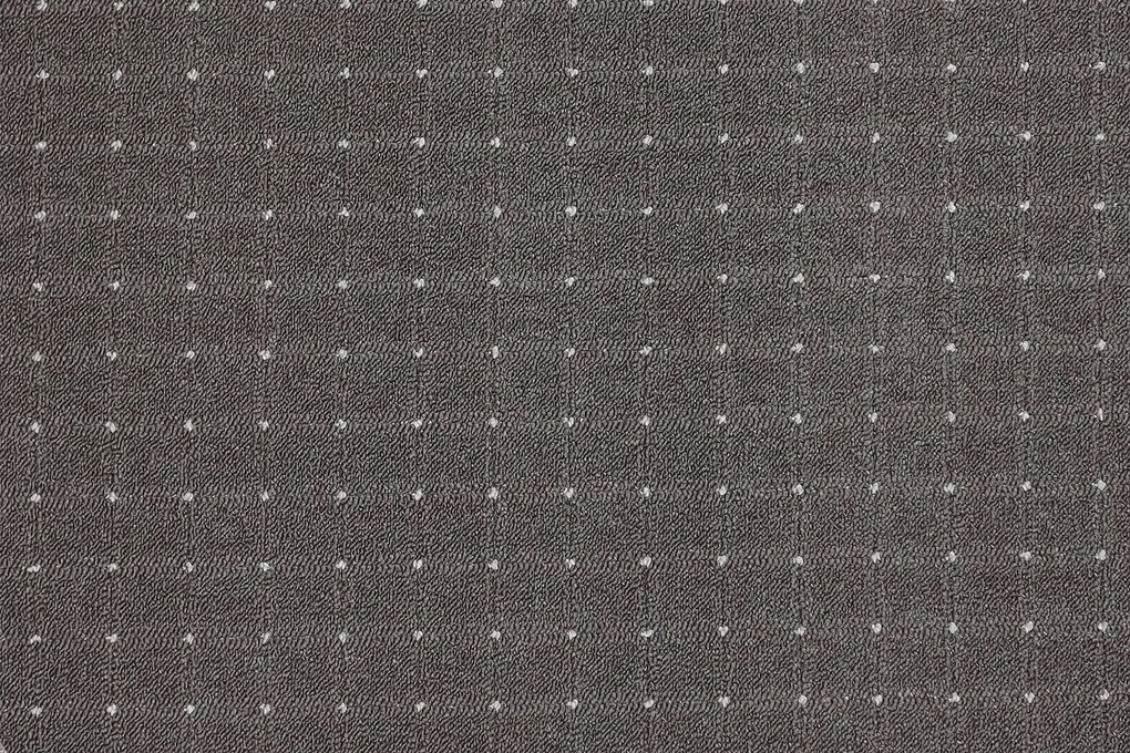 Condor Carpets, Kusový koberec Udinese hnedý štvorec, 100x100, hnedá, chodba / predsieň