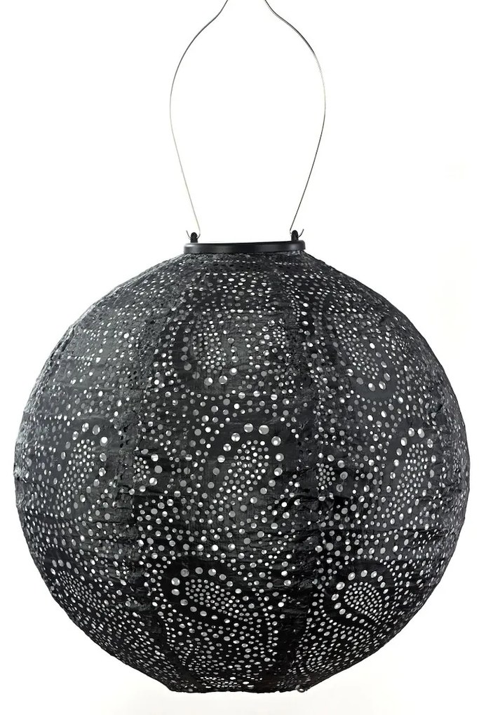 Lumiz SOLÁRNY LAMPÁŠ ROUND 28,9X30 CM TMAVOSIVÁ