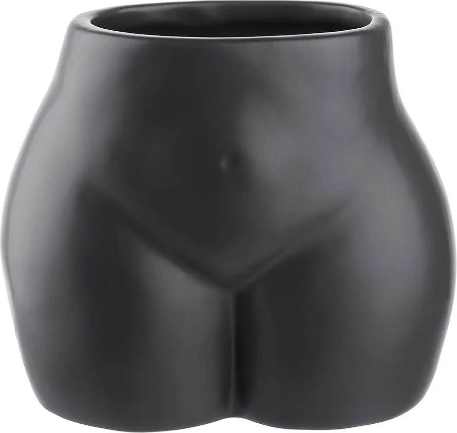 BOODY Váza/kvetináč 13 cm - čierna