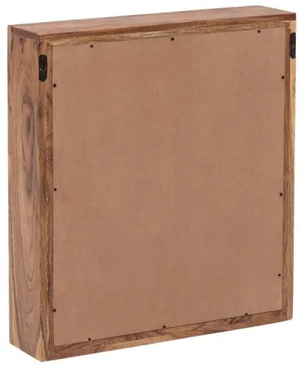 furniture-nabytek.cz - Masívne kúpeľňové zrkadlo Sydney z akácie, lakované, hnedé – 56×18×65 cm
