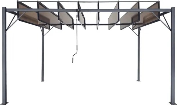 Záhradná pergola SUNFLEX | hnedá 300 x 400 cm