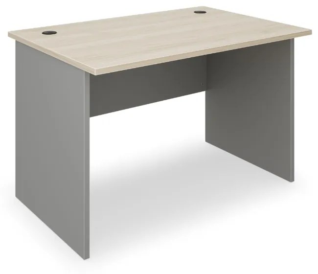 Stôl SimpleOffice 120 x 80 cm, dub svetlý / sivá