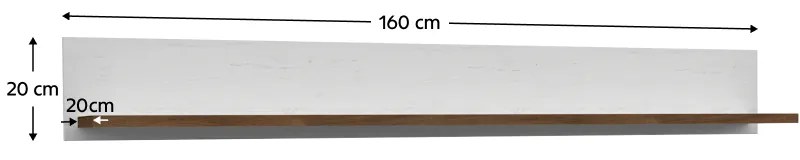 Polica PROVANCE P2, sosna andersen