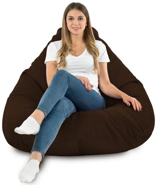 Sedací vak DROP XXL hnedý