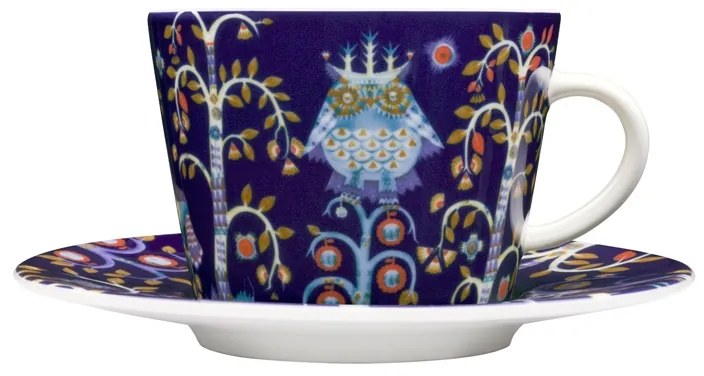 Šálka s podšálkou Taika 0,2l, modrá