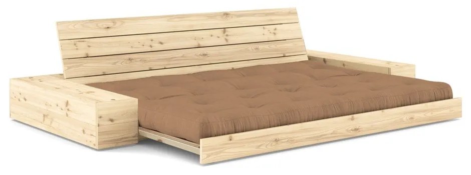 Hnedá rozkladacia pohovka 244 cm Base – Karup Design