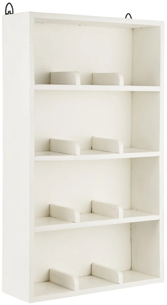 Ib Laursen Nástenná polica 12 Rooms White Recycled Wood