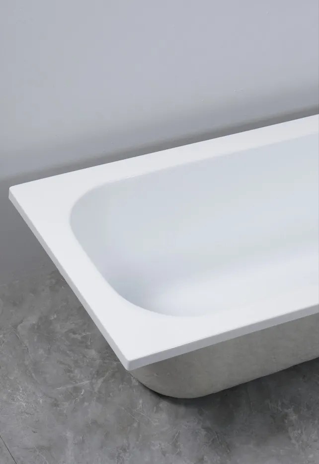 Erga Pureline-O, vaňa 1500x700x400 mm bez nožičiek, biela lesklá, ERG-V07-PURELINE-O-150x070-WH