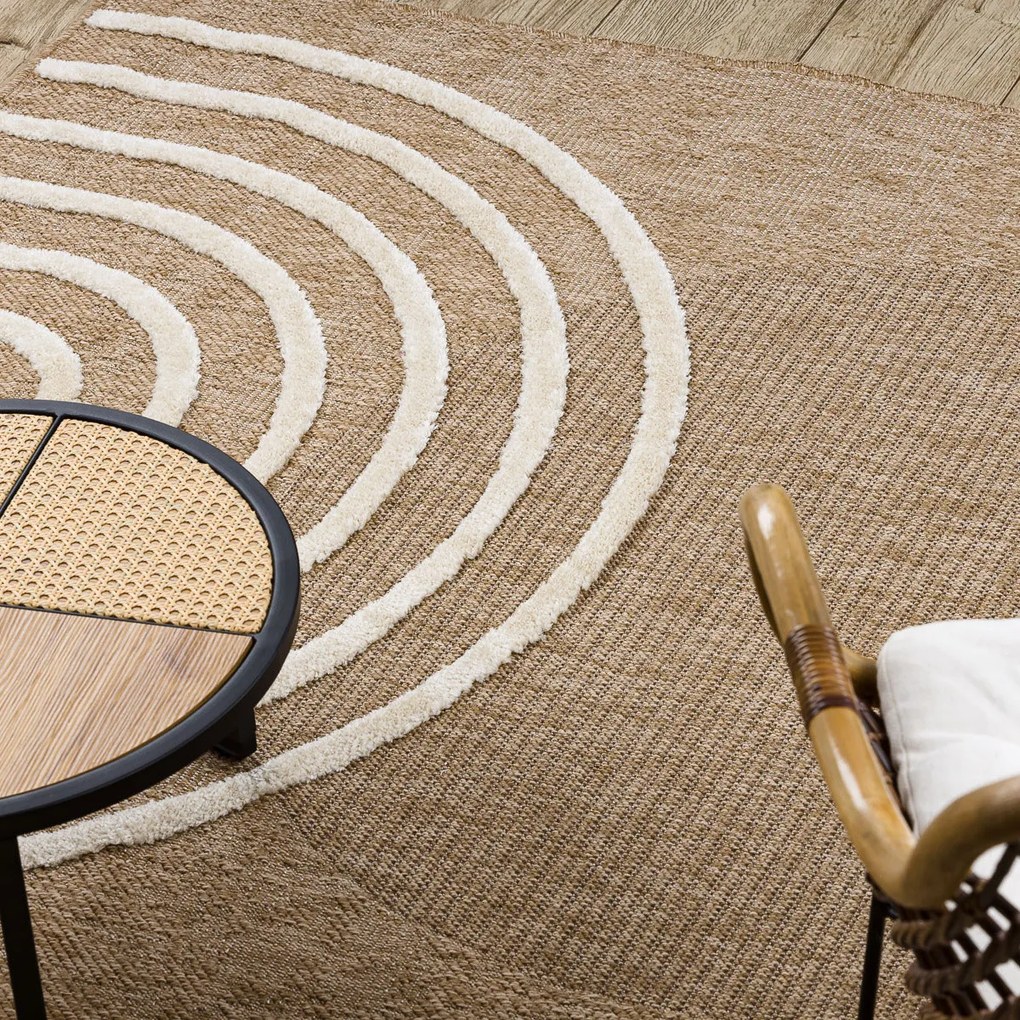 Dywany Łuszczów, Kusový koberec Spark 0688A beige/cream, 180x270, béžová, chodba / predsieň