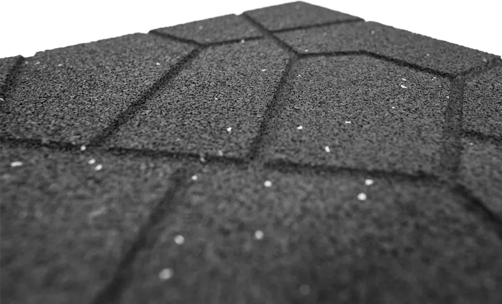 Obojstranná gumová dlaždica Brickface 40 x 40 cm, sivá MHEU5000171