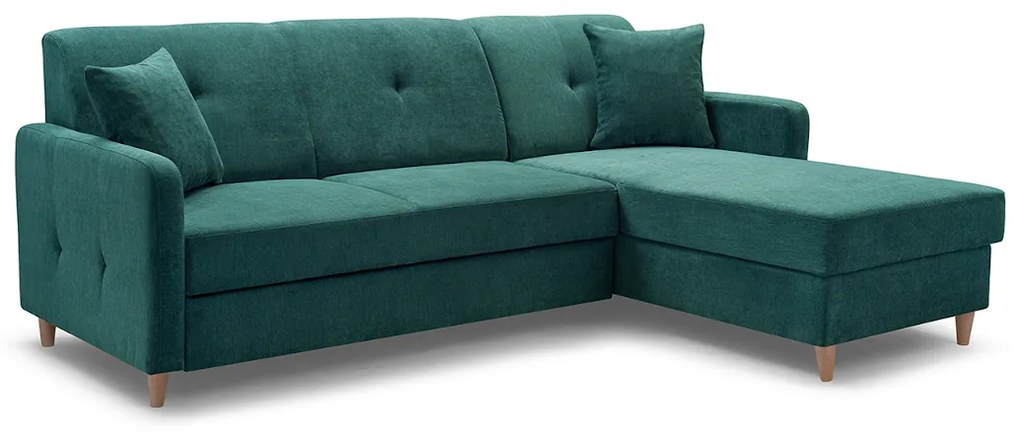 Expedo Rohová rozkladacia sedačka FOSIE, 220x88x162, orino 12, pravý roh