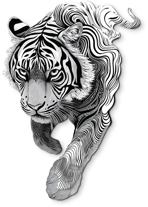 drevko | Obraz na stenu Tiger 65 x 45 cm