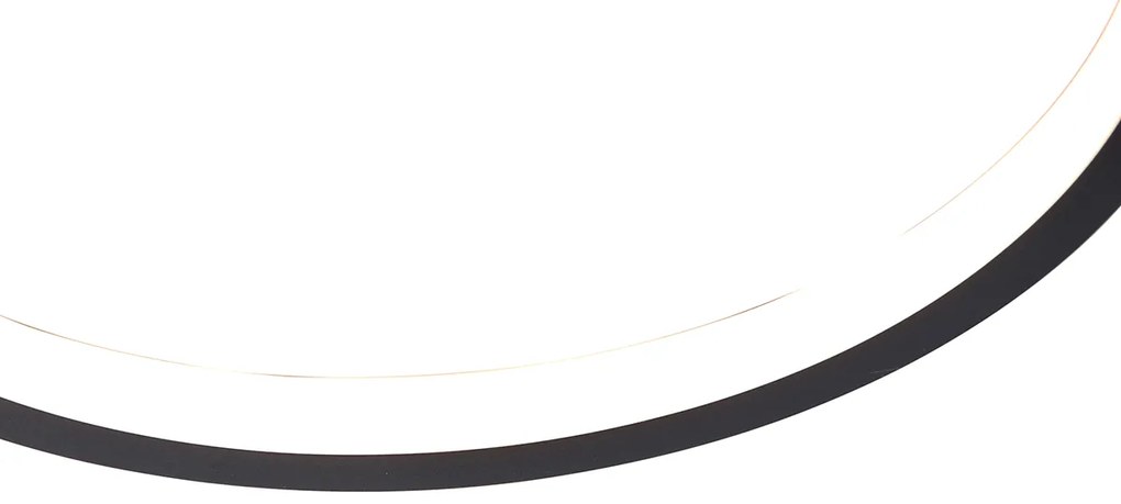 Stropná lampa čierna vrátane LED 3-stupňový stmievač 4-svetlo - Lupolo