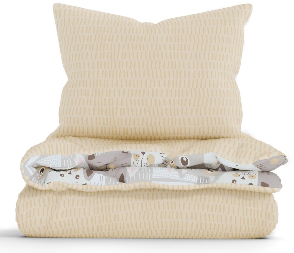 Predĺžené bavlnené obliečky Renforcé - Mačacia invázia