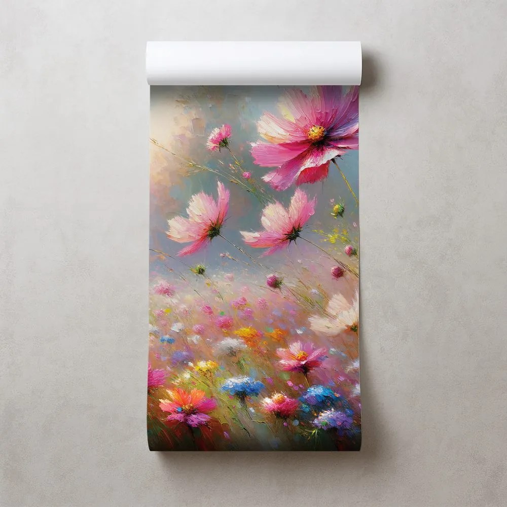 Tapeta farebné lúčne kvety v rozkvete