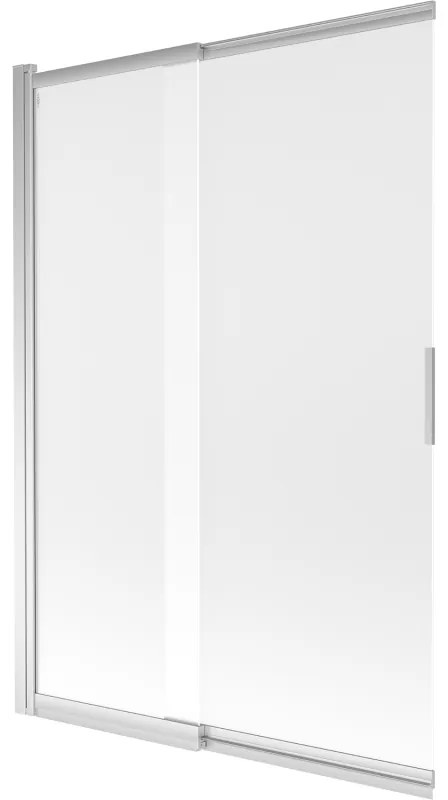 Mexen Fox, 2-krídlová vaňová zástena 120x150 cm, 5mm sklo námraza, chrómový profil, 891-120-002-01-30