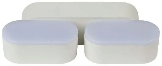LED Vonkajšie flexibilné nástenné svietidlo 2xLED/12W/230V IP65 šedá