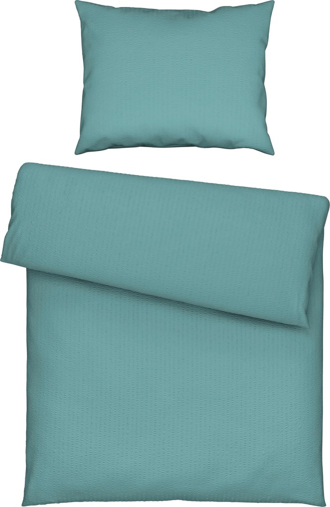 XXXLutz KREPOVÉ OBLIEČKY, seersucker, modrá, 140/200 cm Esposa - Obliečky & plachty - 005397034804