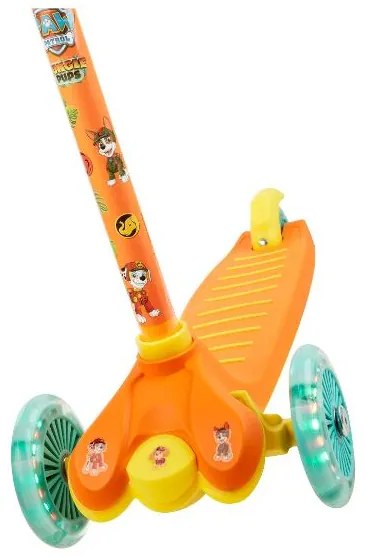 Kolobežka s LED kolieskami (oranžová)  (100389551)