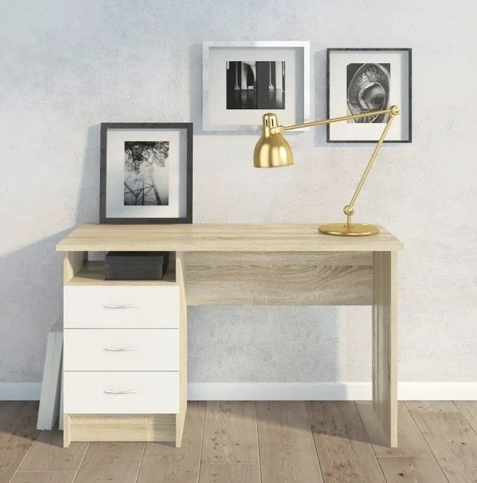Písací stôl Felixa VII dub/biely
