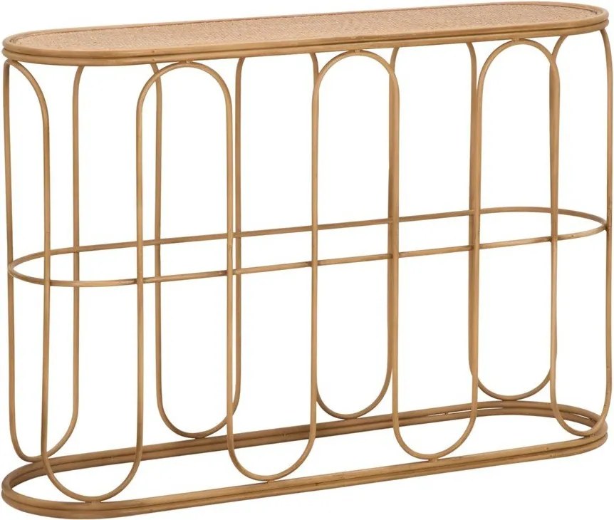 Ratanový konzolový stolík v prírodnej farbe 32x110 cm Samui – Mauro Ferretti