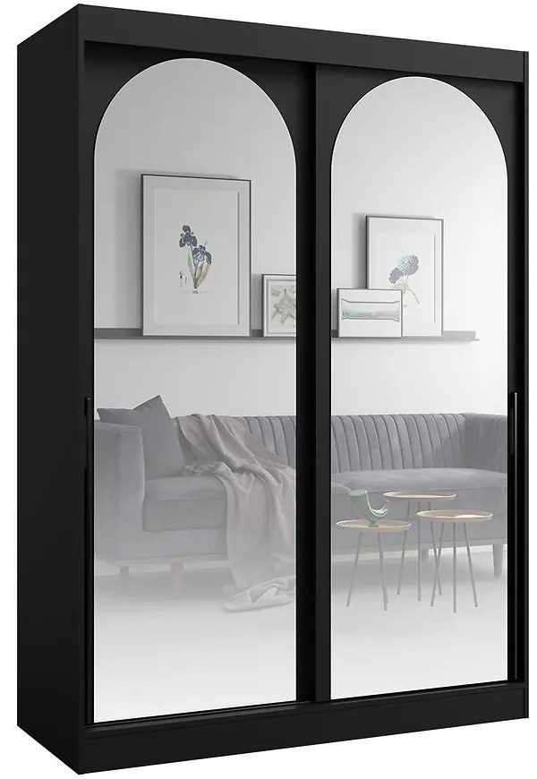 Skriňa 2d Modin 150 Čierna