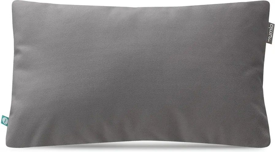 Sivá obliečka na vankúš Mumla Velour, 30 × 50 cm