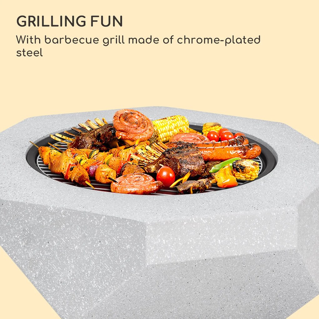 Blumfeldt Diamond, ohnisko s grilom, MgO a oceľový plášť, lapač iskier