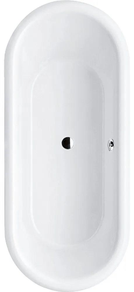 VILLEROY & BOCH Nexus Duo oválna vaňa z materiálu Quaryl, odtok v strede, 1771 x 771 x 450 mm, biela alpská, UBQ180NEU7V-01