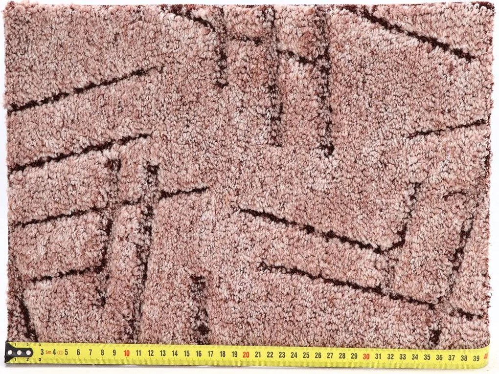 ITC, Koberec metráž Nicosia 44, na mieru, šíře 3m,4m,5m, hnedá, filc, obývacia izba