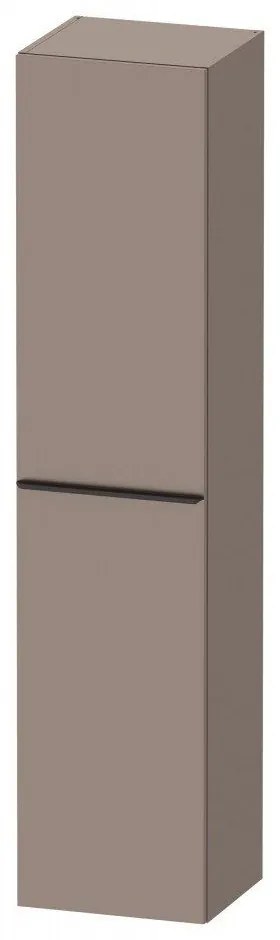 DURAVIT D-Neo závesná vysoká skrinka, 1 dvierka, pánty vpravo, 400 x 360 x 1760 mm, bazalt matný, DE1328R4343
