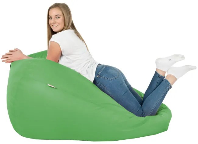 Sedací vak SAKO zelený ekokoža