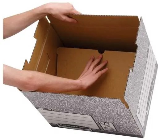 Archivačný kontajner Fellowes Bankers Box Fast Fold - 10 ks, sivá