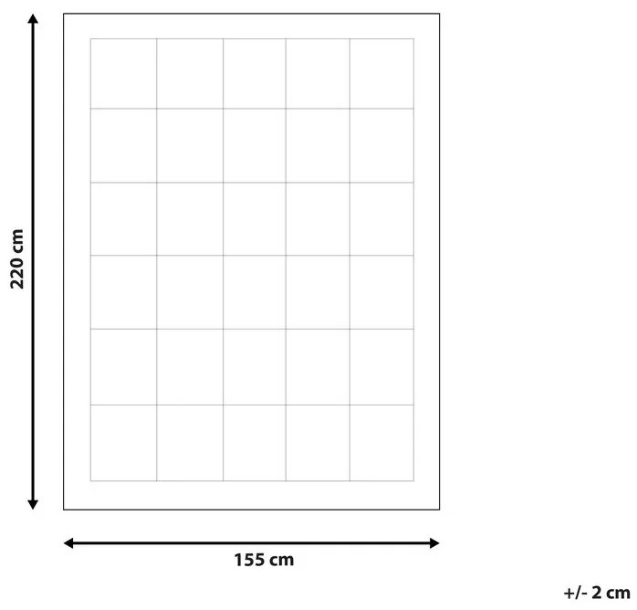 Prikrývka 220x155 cm Rijeka (biela). Vlastná spoľahlivá doprava až k Vám domov. 1010248