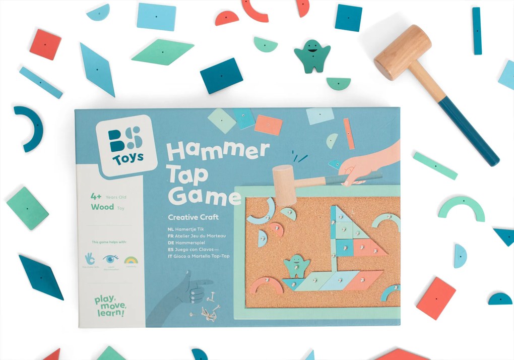 Zatĺkačka s kladivkom a klinčekmi