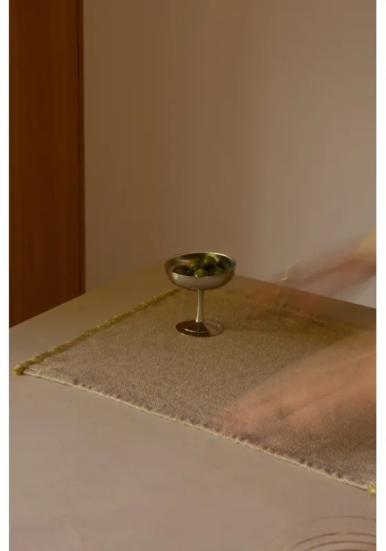 Ľanové prestieranie Lounas 46x35, olivovo zelené