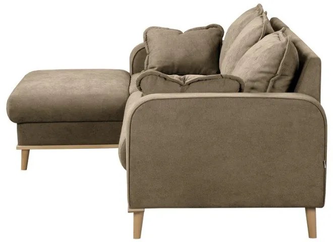 Svetlohnedá rohová pohovka (ľavý roh) Beata - Ropez