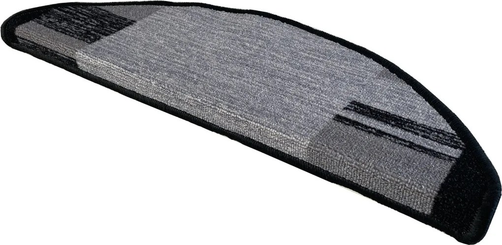 Nášľapy na schody Geneve šedý polkruh, samolepiaci - 28x65 polkruh (rozmer vrátane ohybu) Vopi